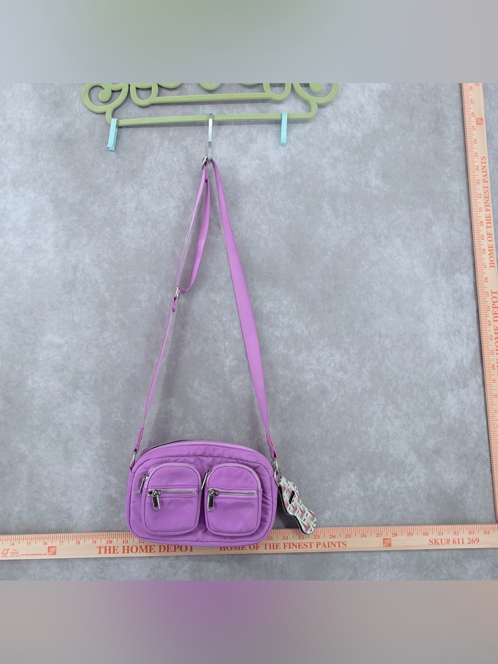 Girls wild fable Lilac Compact Crossbody Bag with Dual Front Pockets